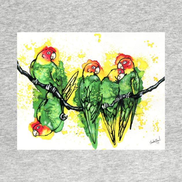 Carolina Parakeet by 10000birds